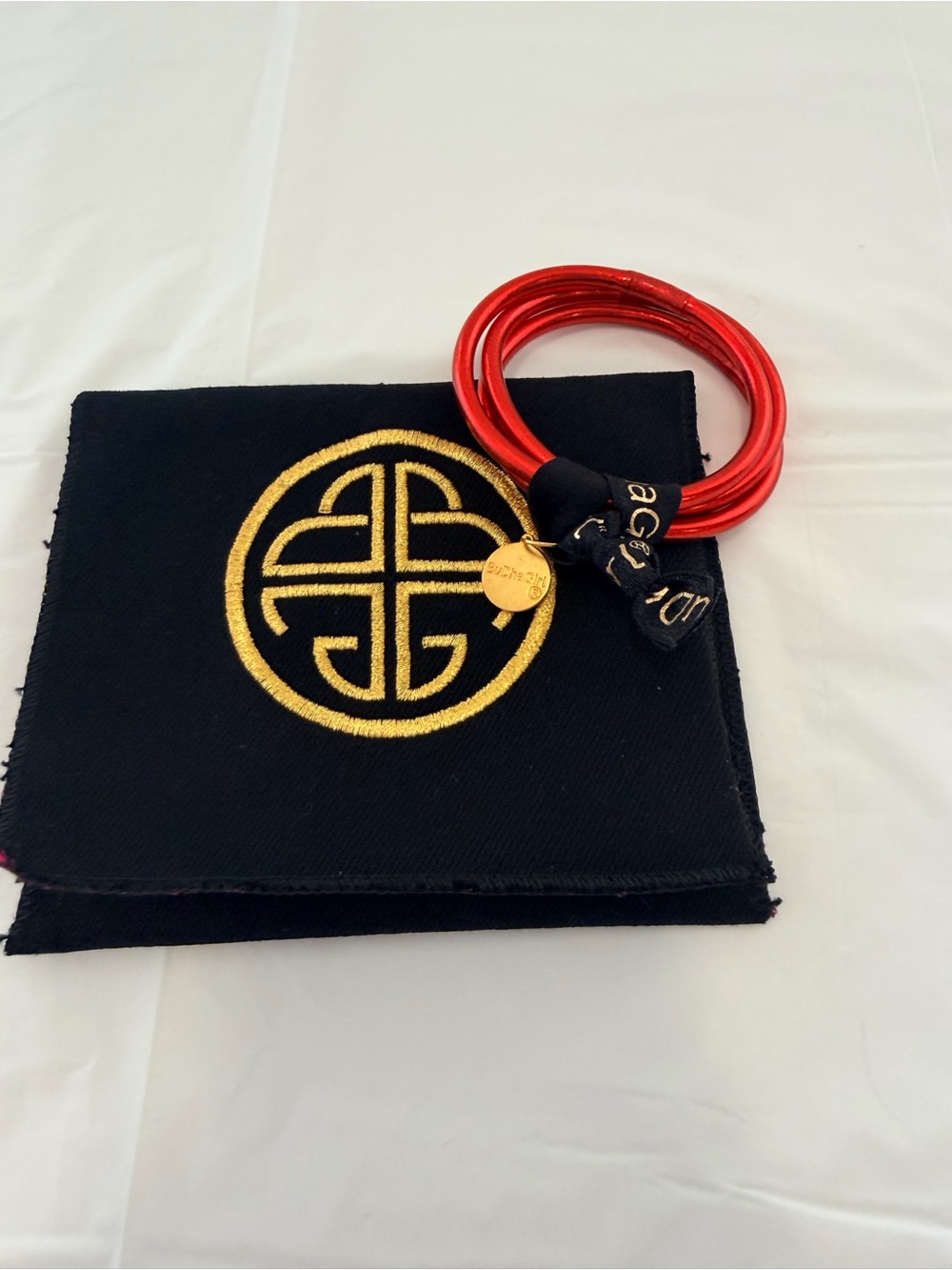 BuDhaGirl Red All-Weather Bangle Bracelet - Picture 3 of 10